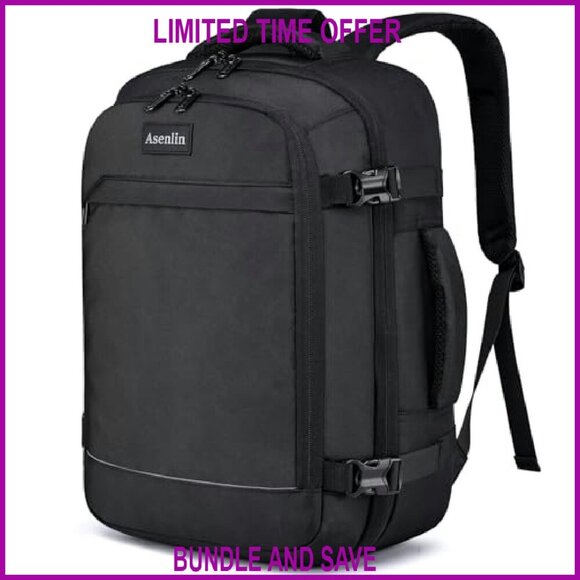 Water Resistant Travel Backpack 15.6 Inch Laptop Daypack Weekender Carry On